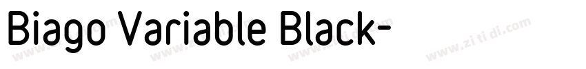 Biago Variable Black字体转换